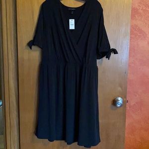 NWT Lane Bryant black cold shoulder dress 18/20W